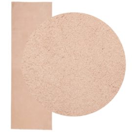 Teppe HUARTE kort luv mykt og vaskbart blush 80×250 cm