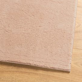 Teppe HUARTE kort luv mykt og vaskbart blush 120×120 cm