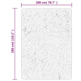 Teppe HUARTE kort luv mykt og vaskbart blush 200×280 cm