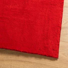 Teppe HUARTE kort luv mykt og vaskbart rød 60×110 cm