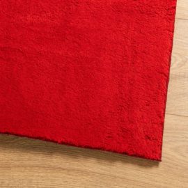 Teppe HUARTE kort luv mykt og vaskbart rød 80×200 cm