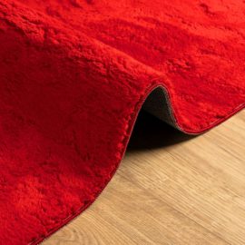 Teppe HUARTE kort luv mykt og vaskbart rød 120×120 cm