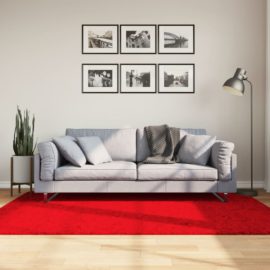 Teppe HUARTE kort luv mykt og vaskbart rød 140×200 cm