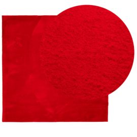 Teppe HUARTE kort luv mykt og vaskbart rød 240×240 cm