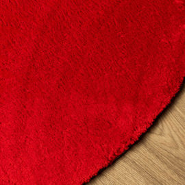 Teppe HUARTE kort luv mykt og vaskbart rød Ø 200 cm
