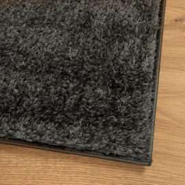 Teppe ISTAN lang luv skinnende utseende antrasitt 120×170 cm