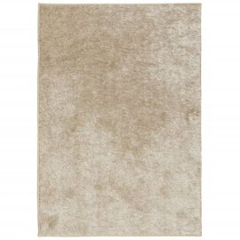 Teppe ISTAN med lang luv skinnende utseende beige 160×230 cm
