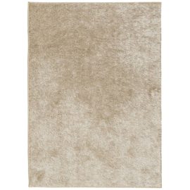 Teppe ISTAN med lang luv skinnende utseende beige 200×280 cm