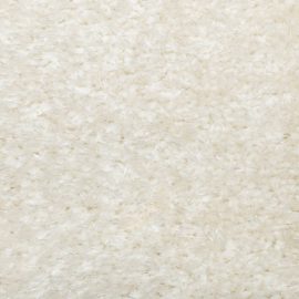 Teppe ISTAN med lang luv skinnende utseende kremhvit 120×170 cm