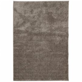 Teppe ISTAN med lang luv skinnende utseende grå 120×170 cm