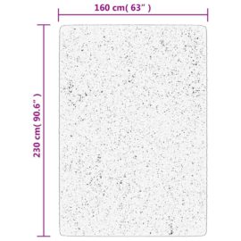 Teppe ISTAN med lang luv skinnende utseende grå 160×230 cm