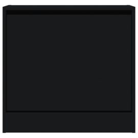Skoskap svart 60x21x57 cm konstruert tre