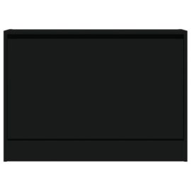 Skoskap svart 80x21x57 cm konstruert tre