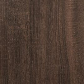 Skoskap brun eik 80x21x125,5 cm konstruert tre