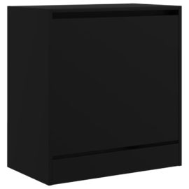 Skoskap svart 60x34x63,5 cm konstruert tre