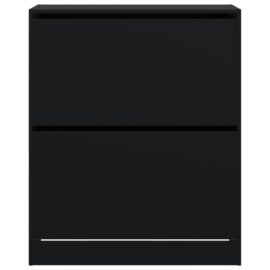 Skoskap svart 80x34x96,5 cm konstruert tre