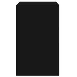 Skohylle svart 60x42x69 cm konstruert tre