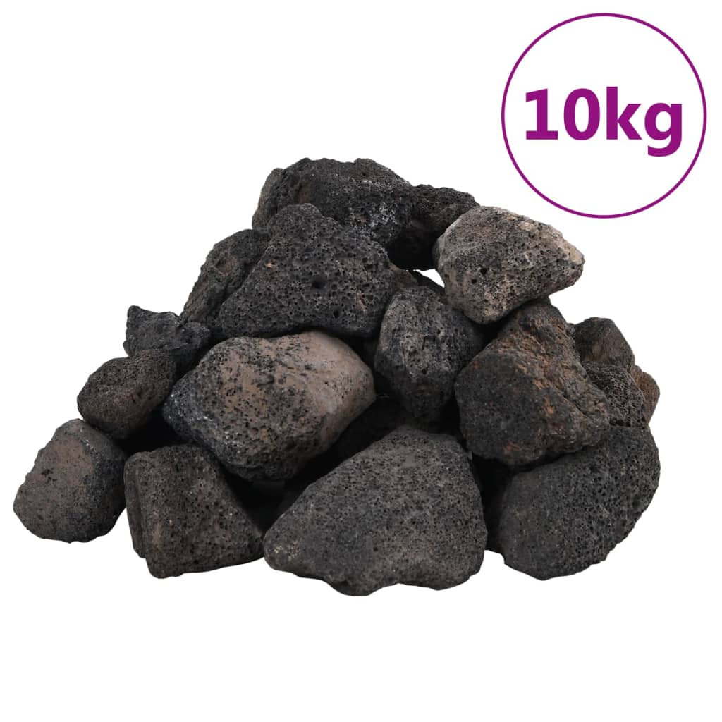 Lavasteiner 10 kg svart 5-8 cm