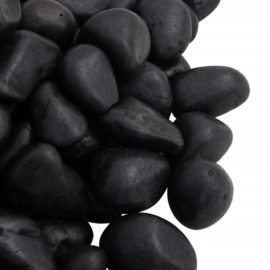Polerte småstein 10 kg svart 2-5 cm