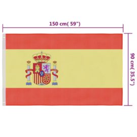 Spansk flagg 90×150 cm