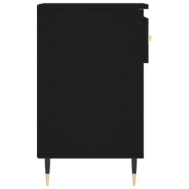 Skoskap svart 102x36x60 cm konstruert tre