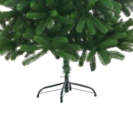 Forhåndsbelyst kunstig juletre med kulesett 180 cm grønn
