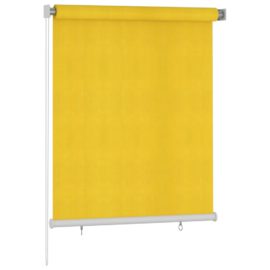 Utendørs rullegardin 120×140 cm gul HDPE