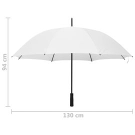 Paraply hvit 130 cm