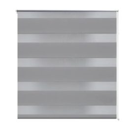Rullegardiner sebramønstret 70 x 120 cm grå
