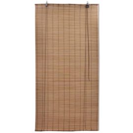 Rullegardin bambus 150×160 cm brun