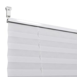 Plisségardiner 50x100cm hvit