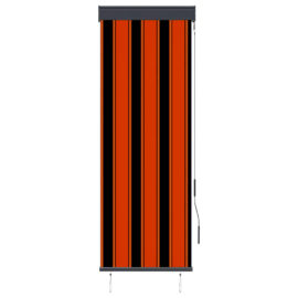 Utendørs rullegardin 60×250 cm oransje og brun