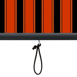 Utendørs rullegardin 60×250 cm oransje og brun