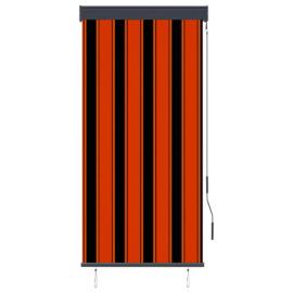 Utendørs rullegardin 80×250 cm oransje og brun
