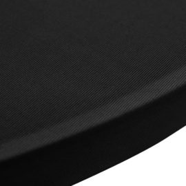 Stående bordduk Ø80 cm svart strekk 4 stk