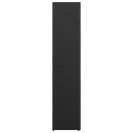 Skoskap svart 80x39x178 cm sponplate