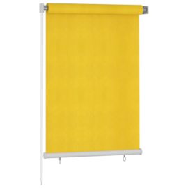 Utendørs rullegardin 100×140 cm gul HDPE