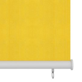 Utendørs rullegardin 100×140 cm gul HDPE