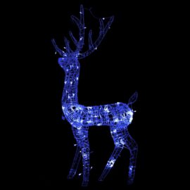 Julereinsdyr dekorasjon akryl 140 LED 140 cm blå
