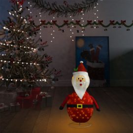 Dekorativ julenissefigur LED luksusstoff 60 cm
