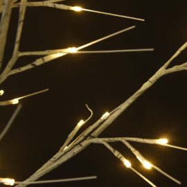 Juletre 120 LED 1,2m varmhvit silje innendørs og utendørs