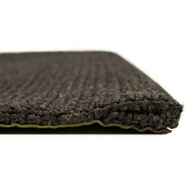 Teppe naturlig sisal 80×300 cm svart