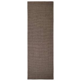 Sisalteppe for klorestolpe brun 66×200 cm