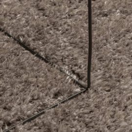 Teppe ISTAN med lang luv skinnende utseende grå 100×200 cm