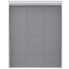 Plissert insektskjerm for vindu aluminium 80×100 cm solskjerm