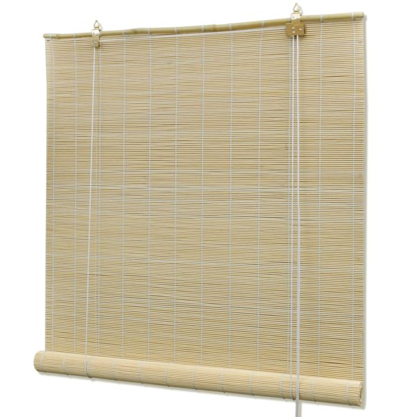 Rullegardiner naturlig bambus 150 x 220 cm