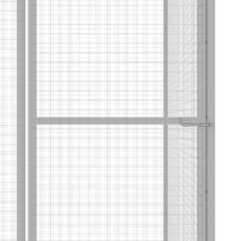 Kattegård 3x3x2,5 m galvanisert stål