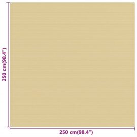 Teltteppe beige 250×250 cm HDPE