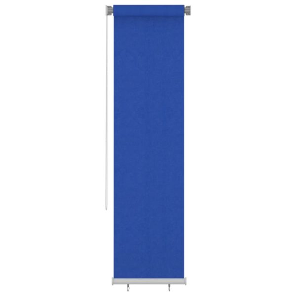 Utendørs rullegardin 60×230 cm blå HDPE