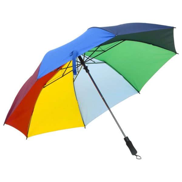 Sammenleggbar paraply automatisk flerfarget 124 cm